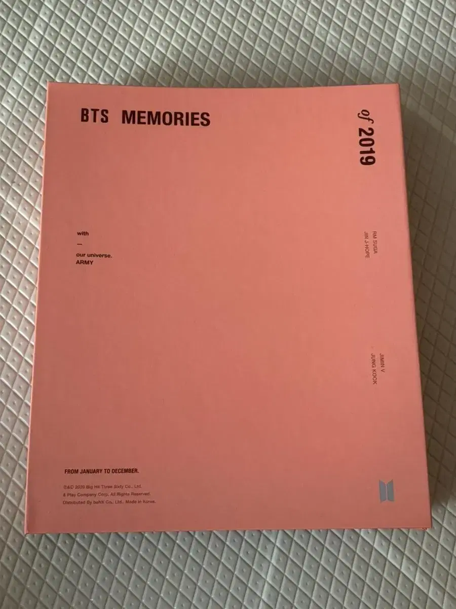 BTS MEMORIES OF 2019 DVD (포카X)